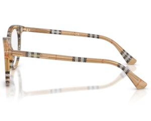 Óculos de Grau Burberry Tubular Check Marrom BE2429 4163-50