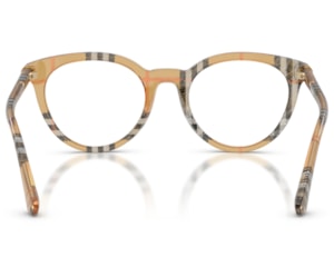 Óculos de Grau Burberry Tubular Check Marrom BE2429 4163-50