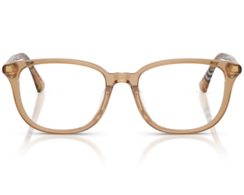 Óculos de Grau Burberry Tubular Check Marrom BE2434D 4164-53