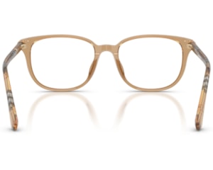 Óculos de Grau Burberry Tubular Check Marrom BE2434D 4164-53