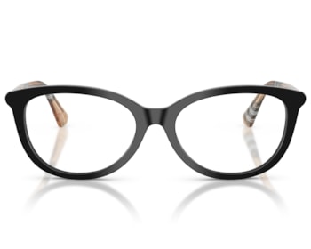 Óculos de Grau Burberry Tubular Check Preto BE2431 4161-54