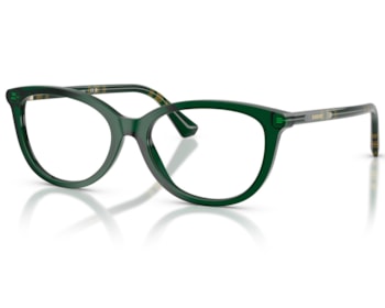 Óculos de Grau Burberry Tubular Check Verde BE2431 4162-54
