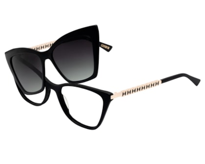 Óculos de Grau Carmim Clip On Preto Polarizado CRM42041 C1-53