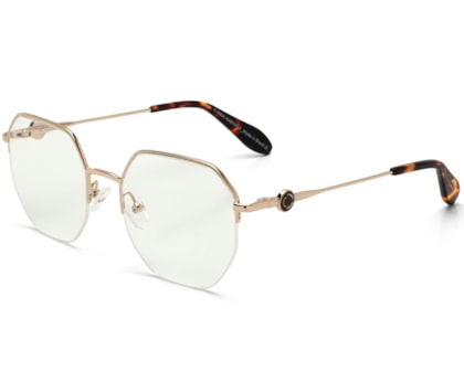Óculos de Grau Carol Cazassa Mariana Rios Dourado Havana MR1033 3098-54