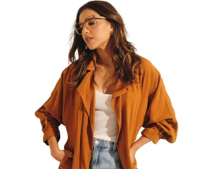 Óculos de Grau Carol Cazassa Mariana Rios Marrom MR1055 3208-54