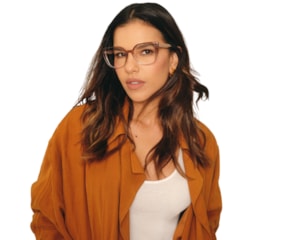 Óculos de Grau Carol Cazassa Mariana Rios Marrom MR1055 3208-54
