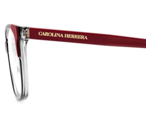 Óculos de Grau Carolina Herrera Cinza Vermelho HER 0284 268-53