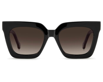 Óculos de Grau Carolina Herrera Clip On Havana Polarizado HER0376/C 086-52