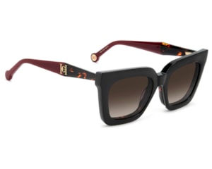 Óculos de Grau Carolina Herrera Clip On Havana Polarizado HER0376/C 086-52