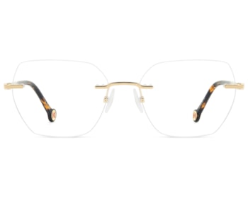 Óculos de Grau Carolina Herrera Dourado Havana HER0364 06J-54