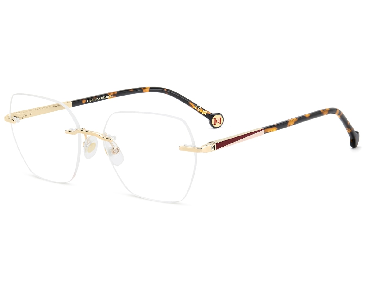 Óculos de Grau Carolina Herrera Dourado Havana HER0364 06J-54