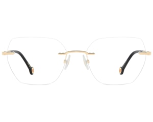 Óculos de Grau Carolina Herrera Dourado Preto HER0364 J5G-54