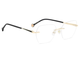 Óculos de Grau Carolina Herrera Dourado Preto HER0364 J5G-54