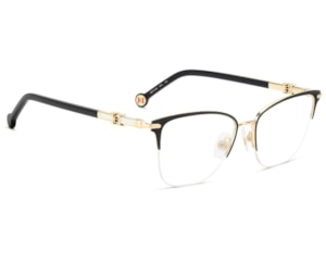 Óculos de Grau Carolina Herrera Dourado Preto HER0384 RHL-52