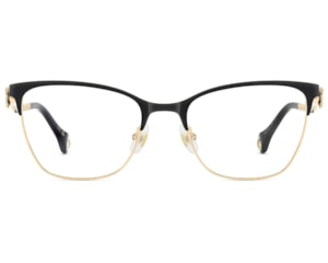 Óculos de Grau Carolina Herrera Dourado Preto HER0398 RHL-54