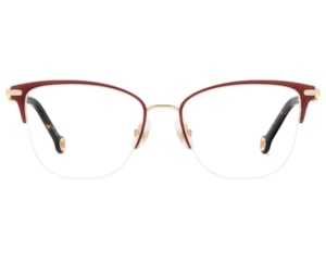 Óculos de Grau Carolina Herrera Dourado Vinho HER0384 6K3-52