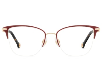 Óculos de Grau Carolina Herrera Dourado Vinho HER0384 6K3-52