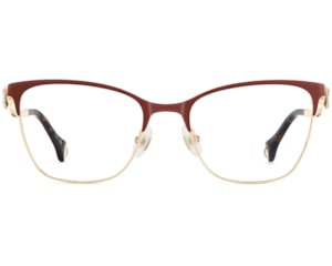 Óculos de Grau Carolina Herrera Dourado Vinho HER0398 6K3-54