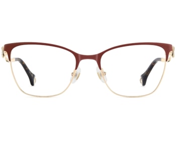 Óculos de Grau Carolina Herrera Dourado Vinho HER0398 6K3-54