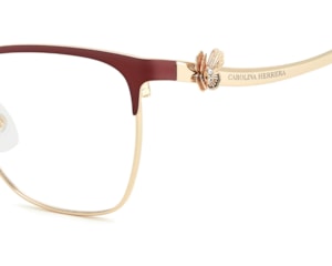 Óculos de Grau Carolina Herrera Dourado Vinho HER0398 6K3-54