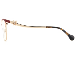 Óculos de Grau Carolina Herrera Dourado Vinho HER0398 6K3-54