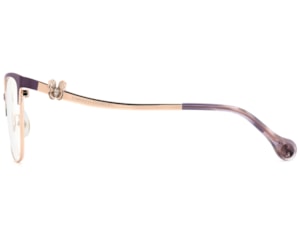 Óculos de Grau Carolina Herrera Dourado Violeta HER0398 BSU-54