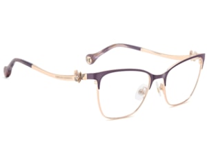 Óculos de Grau Carolina Herrera Dourado Violeta HER0398 BSU-54