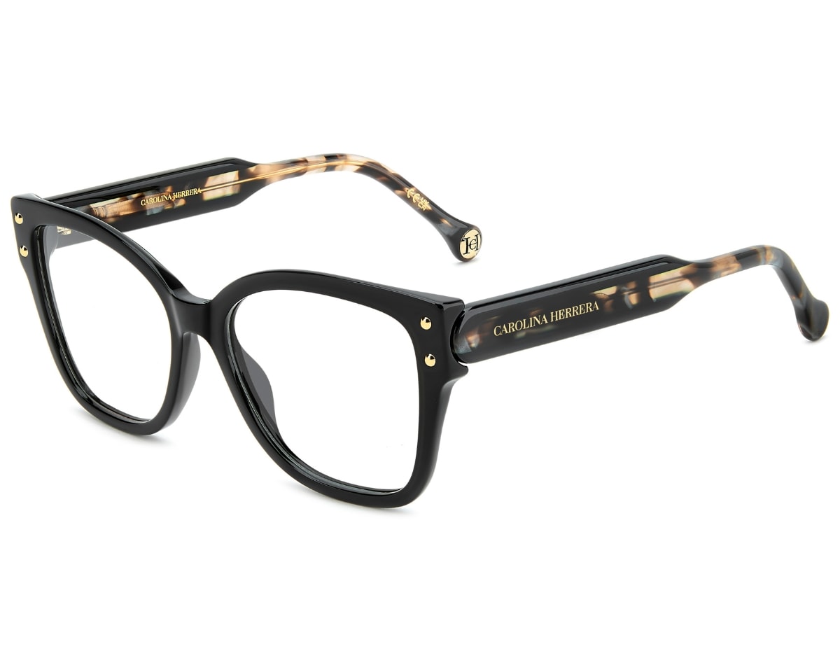 Óculos de Grau Carolina Herrera Preto HER0368 807-53