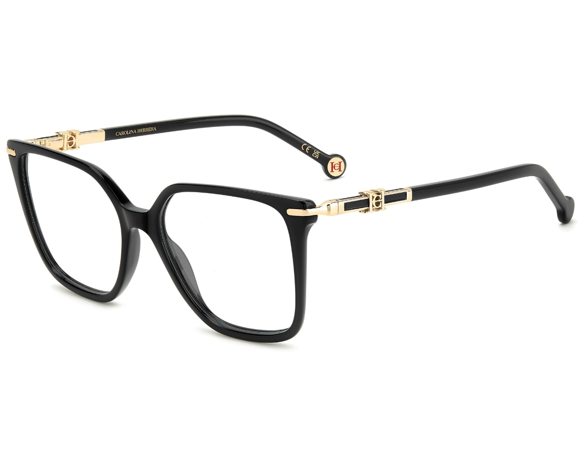 Óculos de Grau Carolina Herrera Preto HER0382 807-53