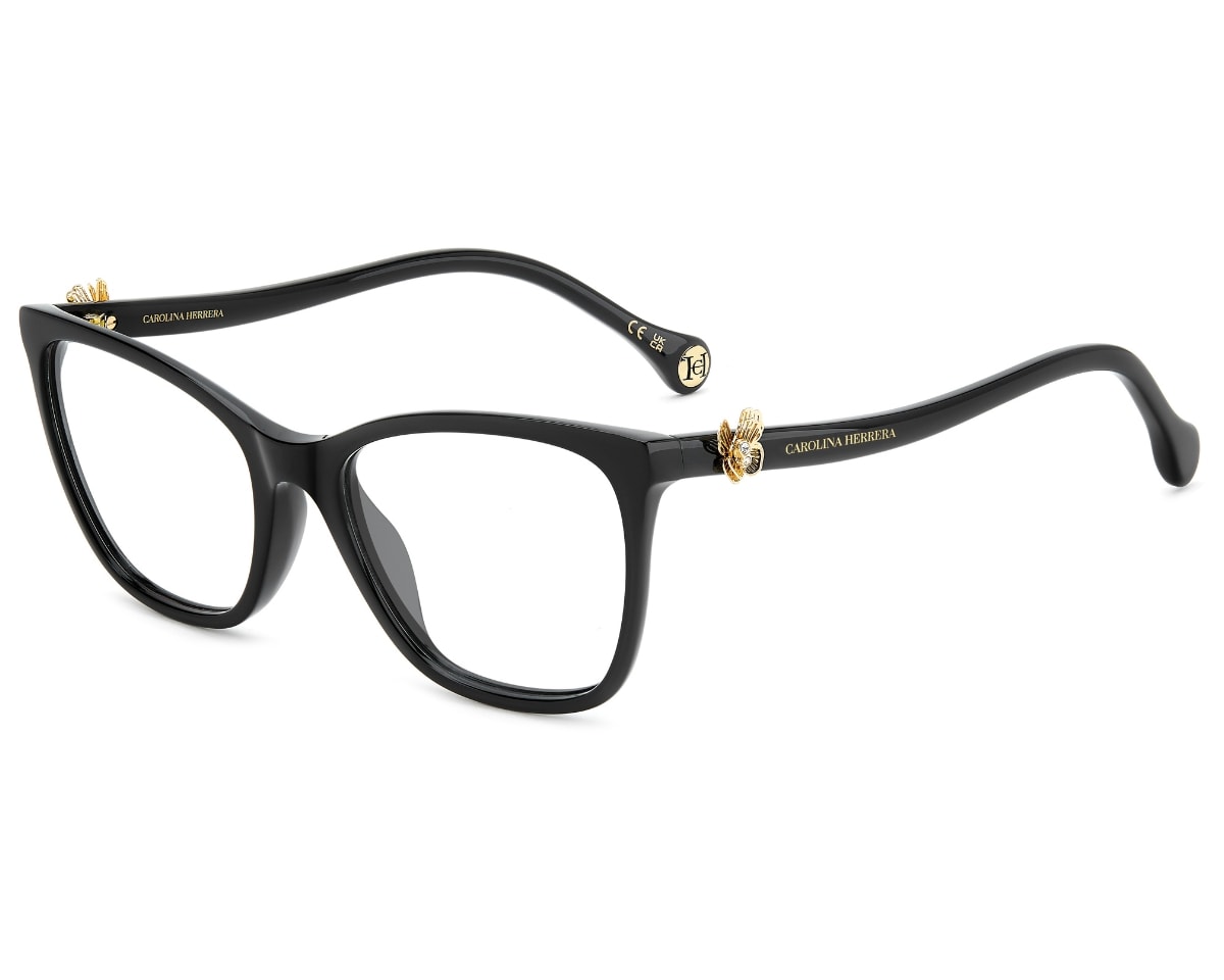 Óculos de Grau Carolina Herrera Preto HER0395/G 807-54