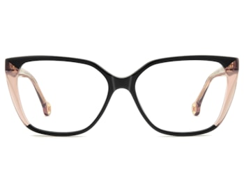 Óculos de Grau Carolina Herrera Preto Rosa HER0341 3H2-55