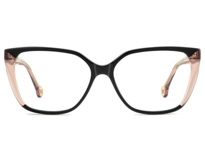Óculos de Grau Carolina Herrera Preto Rosa HER0341 3H2-55