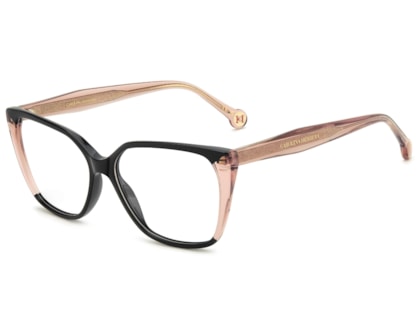 Óculos de Grau Carolina Herrera Preto Rosa HER0341 3H2-55