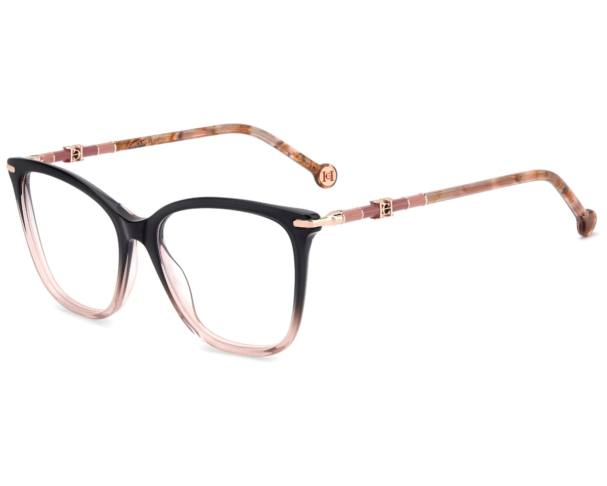 Óculos de Grau Carolina Herrera Preto Rosa HER0353 9E1-54