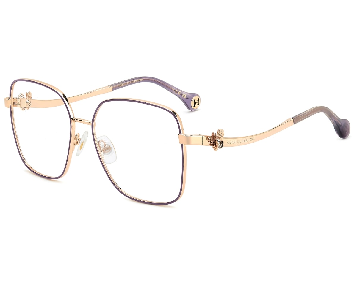 Óculos de Grau Carolina Herrera Rosé Violeta HER0397 DDB-56