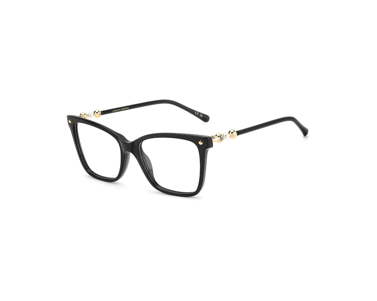 Óculos de Grau Carolina Herrera Seasonal Preto Brilho HER0408 807-54