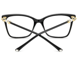 Óculos de Grau Carolina Herrera Seasonal Preto Brilho HER0408 807-54
