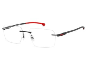 Óculos de Grau Carrera Carduc Preto Fosco Vermelho CA039 003-56