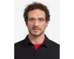 Óculos de Grau Carrera Carduc Preto Fosco Vermelho CA039 003-56