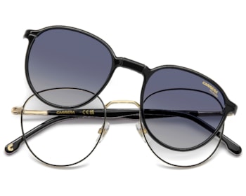 Óculos de Grau Carrera Clip On Dourado Polarizado CA368C OIT-51