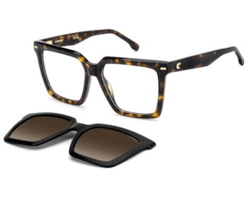 Óculos de Grau Carrera Clip On Havana Polarizado CA3080C WR7-54