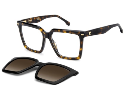 Óculos de Grau Carrera Clip On Havana Polarizado CA3080C WR7-54
