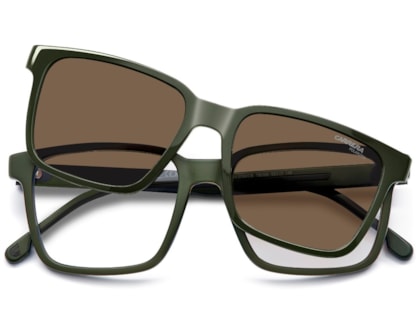 Óculos de Grau Carrera Clip On Polarizado Verde Militar CA8069/CS TBO-53