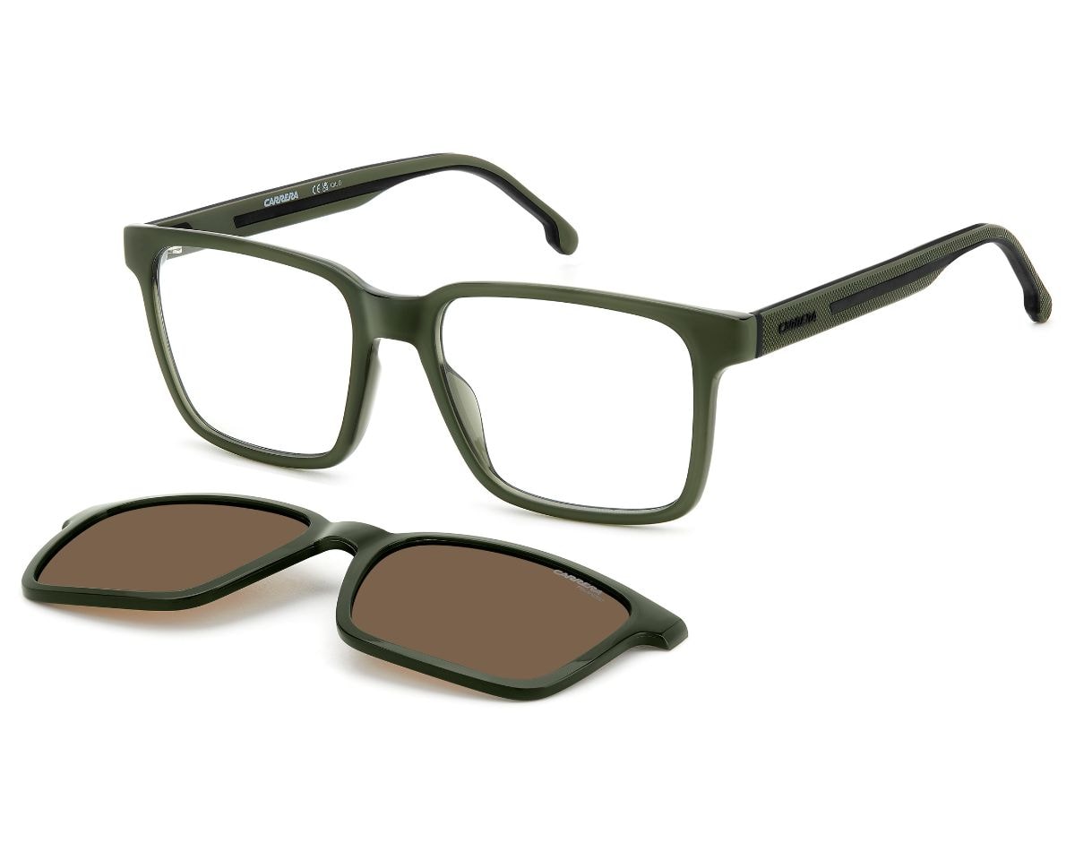 Óculos de Grau Carrera Clip On Polarizado Verde Militar CA8069/CS TBO-53