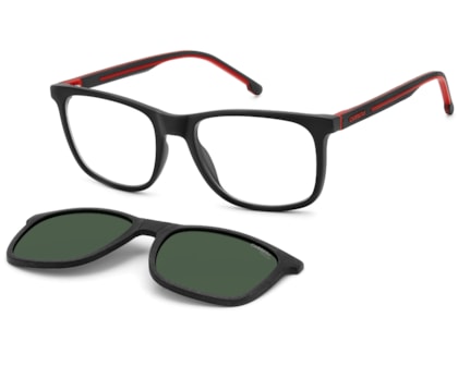 Óculos de Grau Carrera Clip On Preto Fosco Polarizado CA8918C BLX-54