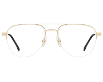 Óculos de Grau Carrera Dourado Preto CA385 RHL-55