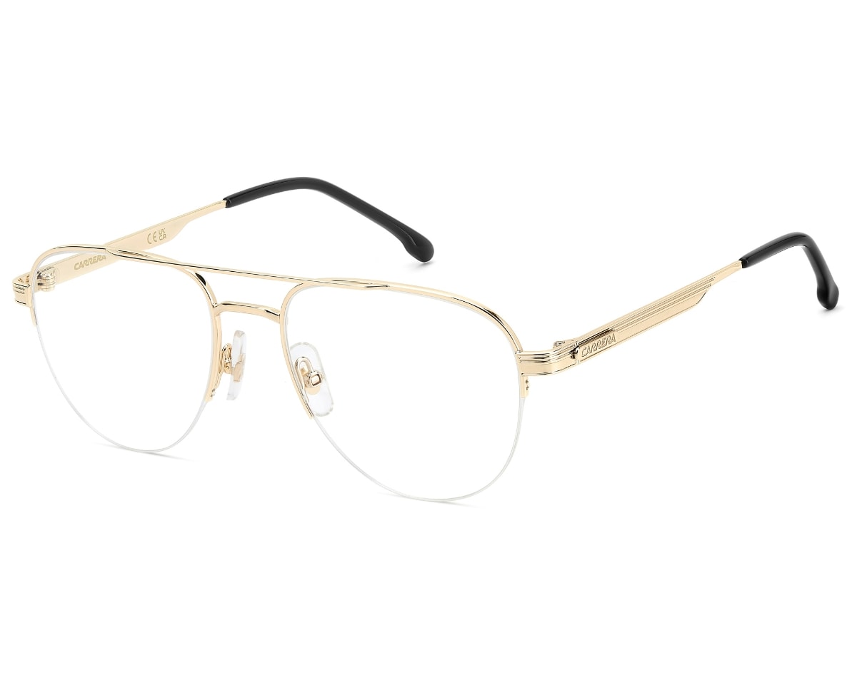 Óculos de Grau Carrera Dourado Preto CA385 RHL-55