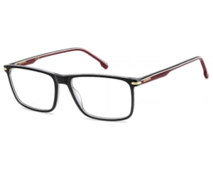 Óculos de Grau Carrera Preto Brilho e Vermelho  CA396 OIT-57