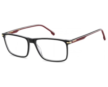 Óculos de Grau Carrera Preto Brilho e Vermelho  CA396 OIT-57