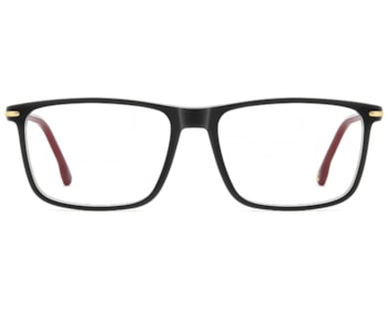 Óculos de Grau Carrera Preto Brilho e Vermelho  CA396 OIT-57